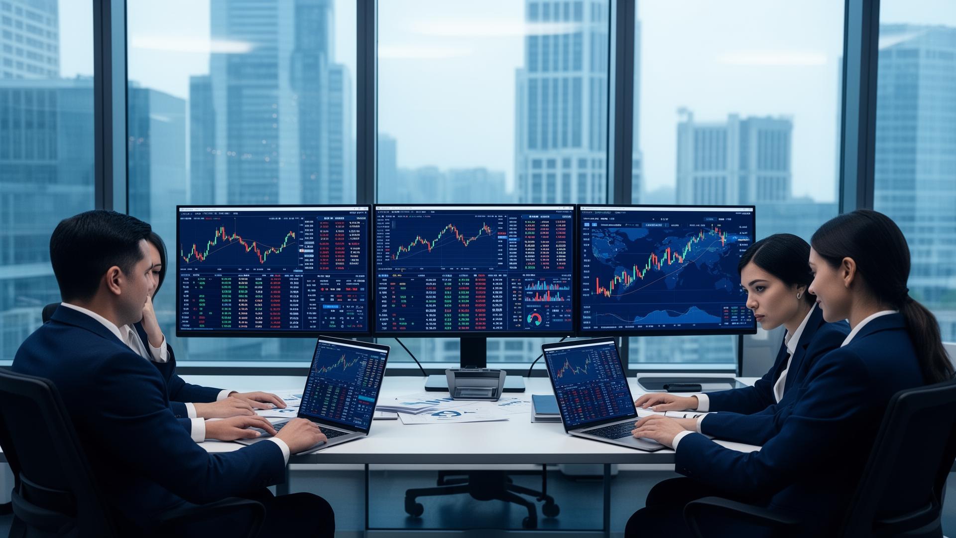 Mesa de operações financeiras